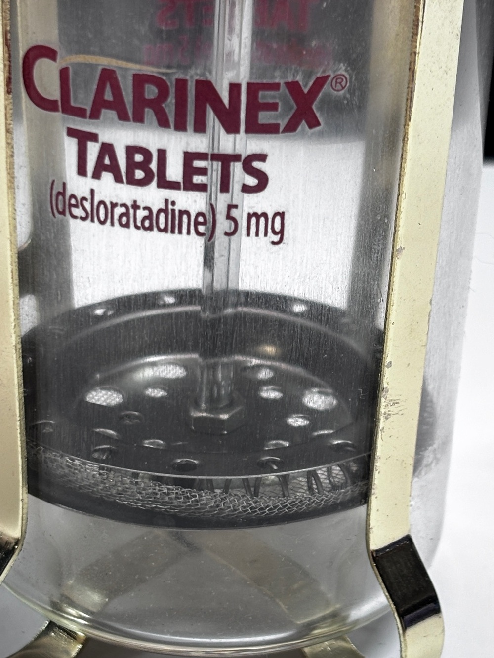 VTG Clarinex Tablets Working French Press / Pharmaceutical Collectible - Picture 9 of 12